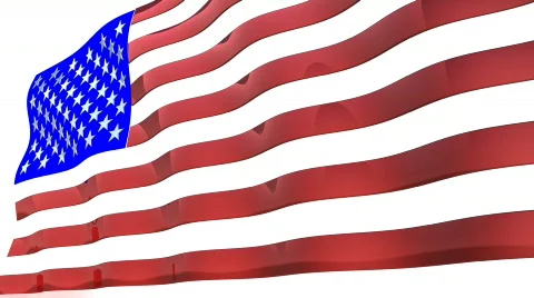 USA flag Stock Footage 326116