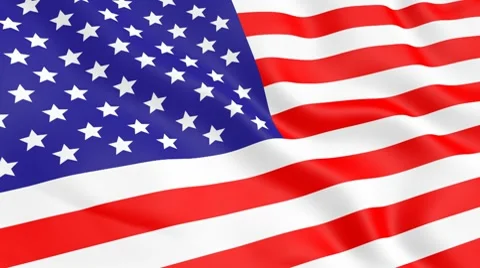 Usa flag Vídeos de archivo 8511280