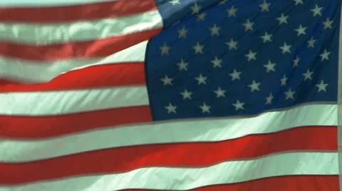 USA flag 스톡 동영상 11016457