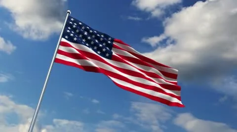 USA flag Video stock 11497984