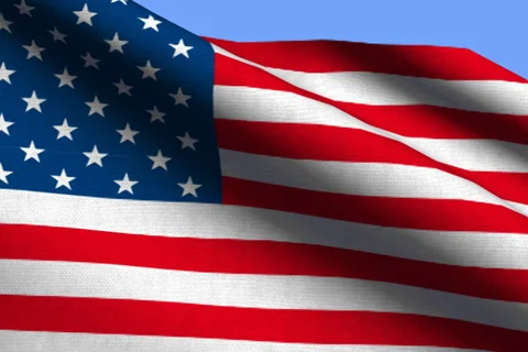 USA flag Stock Footage 34729472