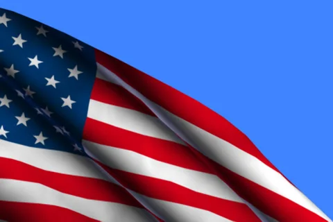 USA flag Stock Footage 34732962
