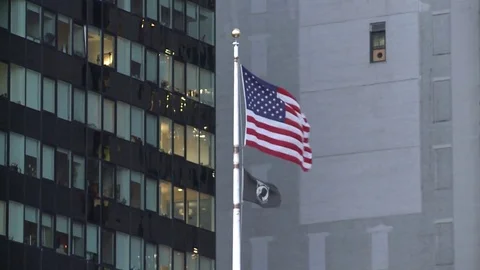 USA Flag Stock Footage 77168162