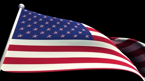 USA Flag Stock Footage 88431652