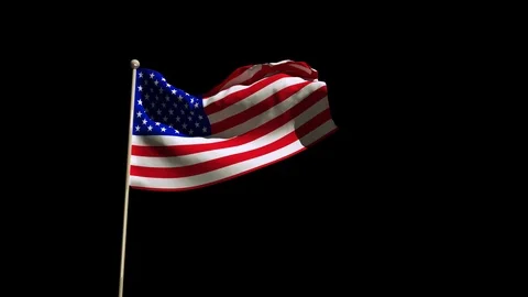 USA Flag Stock Footage 88435248