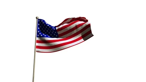 USA Flag Stock Footage 90851505