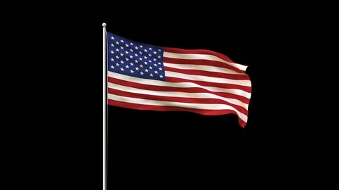 USA Flag Stock Footage 98126248
