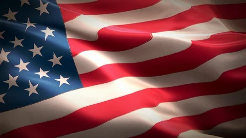 USA Flag Stock Footage