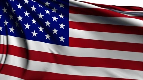 USA flag Stock Footage 125949916