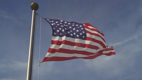 USA Flag 库存影片 128549730