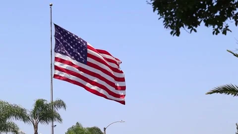 USA Flag Stock Footage 134572084