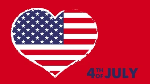 USA flag Stock Footage 155264692