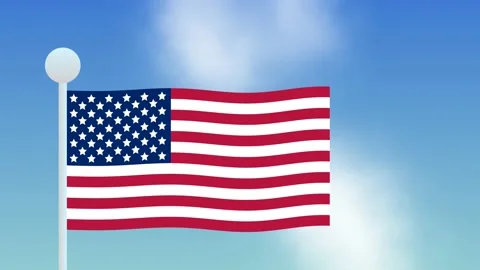 Usa flag Stock Footage 181560518