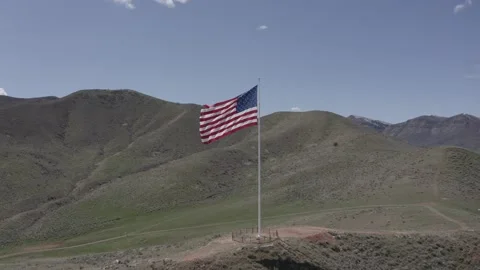 USA flag Stock Footage 204865482