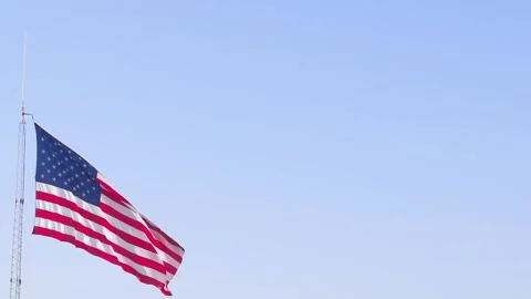 USA flag Stock Footage 252218522