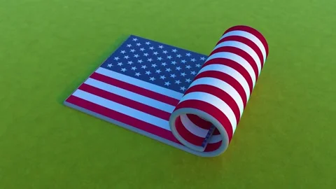 USA Flag Stock-Footage 256823749