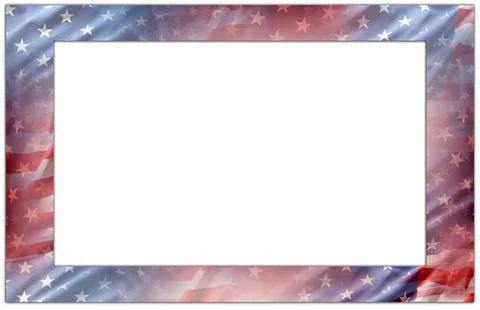 USA flag frame Stock Photos