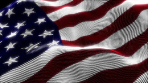 USA flag glow pagticles Stock Footage 23909047