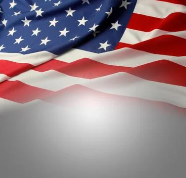 USA flag on grey Stock Photos