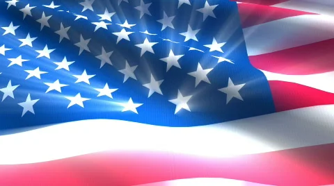 USA Flag - HD LOOP Stock-Footage 504462