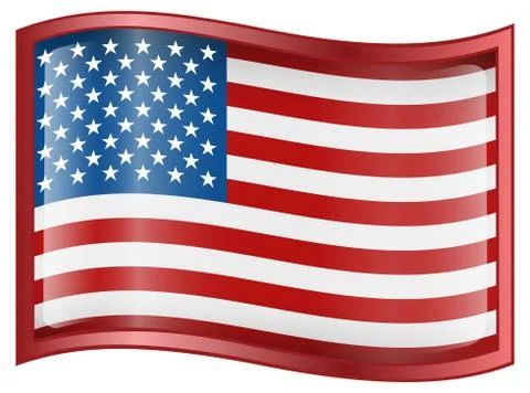 Usa flag icon 库存插图