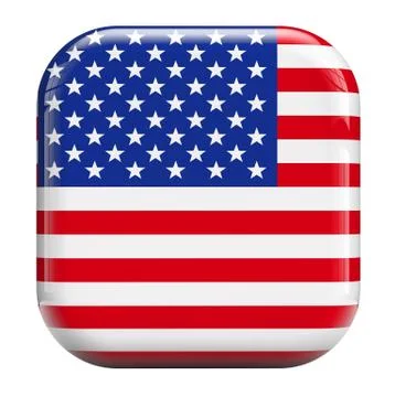 Usa flag icon Stock Illustration
