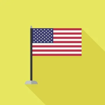 Usa flag icon. Stock Illustration
