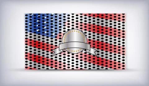 USA flag Stock Illustration