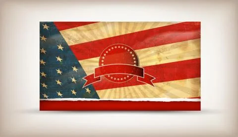 USA flag Stock Illustration