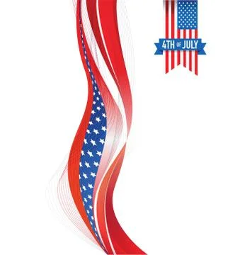 Usa flag 스톡 일러스트