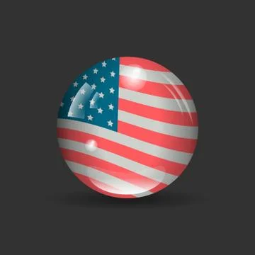 USA Flag Stock Illustration