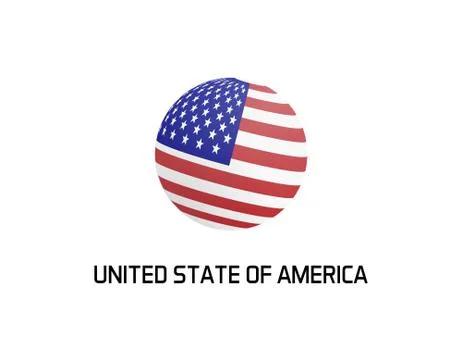 USA Flag logo Stock Illustration