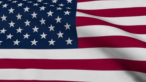 USA Flag Loop Background Stock Footage 251325528