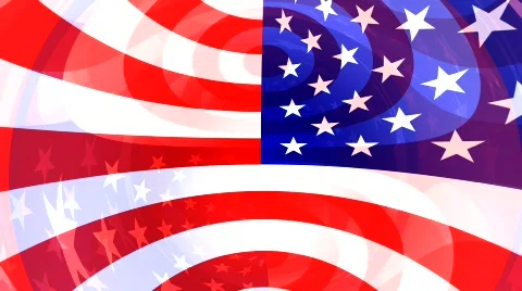 USA flag, loop Stock Footage 643968
