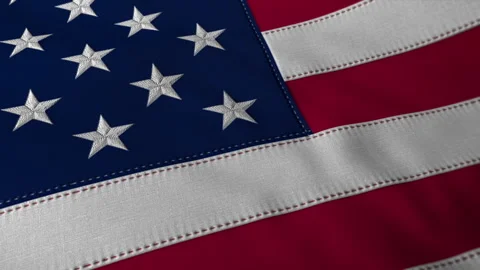 USA Flag Loop Stock Footage 241272748