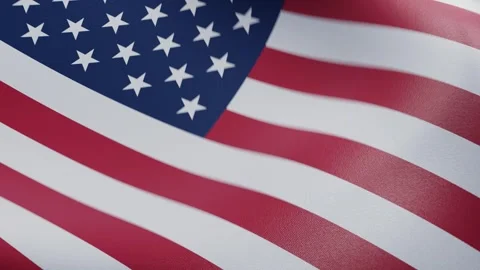 USA flag looping background Video stock 286420825