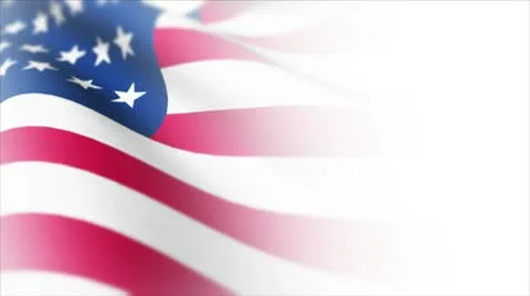 Usa Flag Orginal White texture Stock Footage 8981173