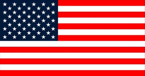 USA Flag in the original size Stock Illustration