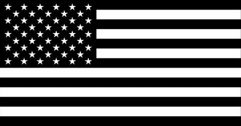 USA Flag in the original size Stock Illustration