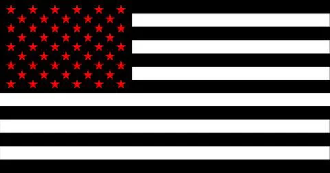 USA Flag in the original size Stock Illustration