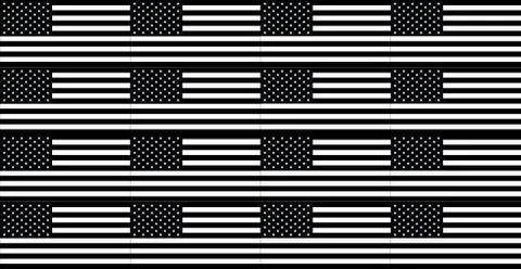 USA Flag in the original size Stock Illustration