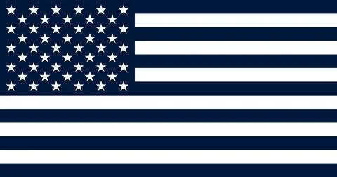 USA Flag in the original size Stock Illustration