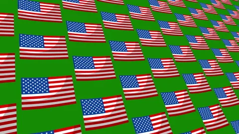 Usa flag Pattern background animation close up. Stock Footage 167830234