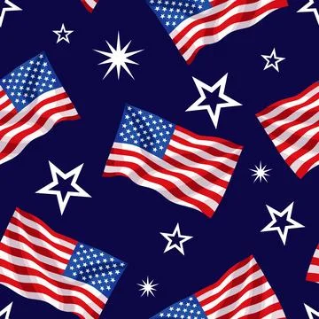 USA flag pattern Stock Illustration