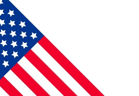 USA flag poster with copy space Stock Illustration