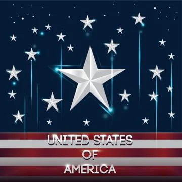 Usa Flag Poster Stock-Illustration