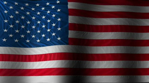 USA flag seamless loop based on a photograph Video stock 296632