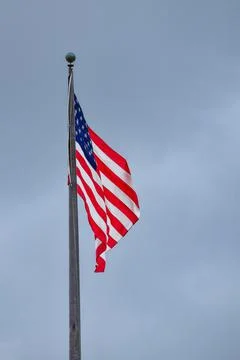 USA Flag in the sky Stock Photos