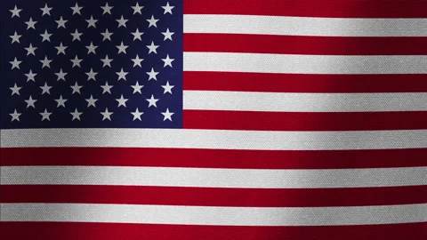 USA flag. Slow flutter of the canvas. Fluctuation of the fabric. 스톡 동영상 145174906