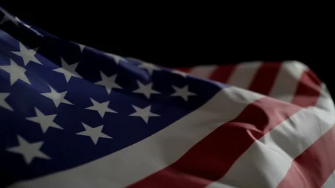 USA flag in slow motion Video stock 110472217